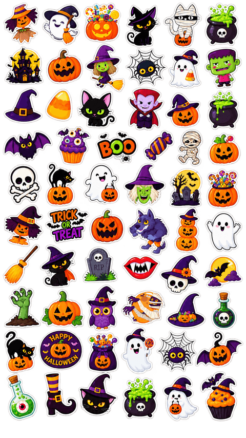 Halloween sticker sheet 1