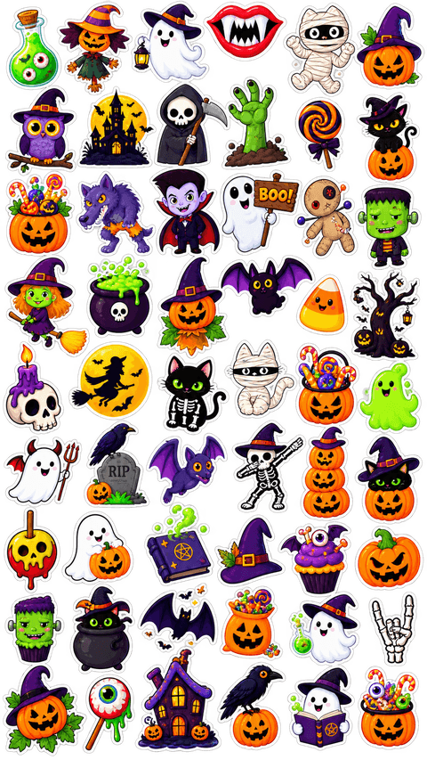 Halloween sticker sheet 2