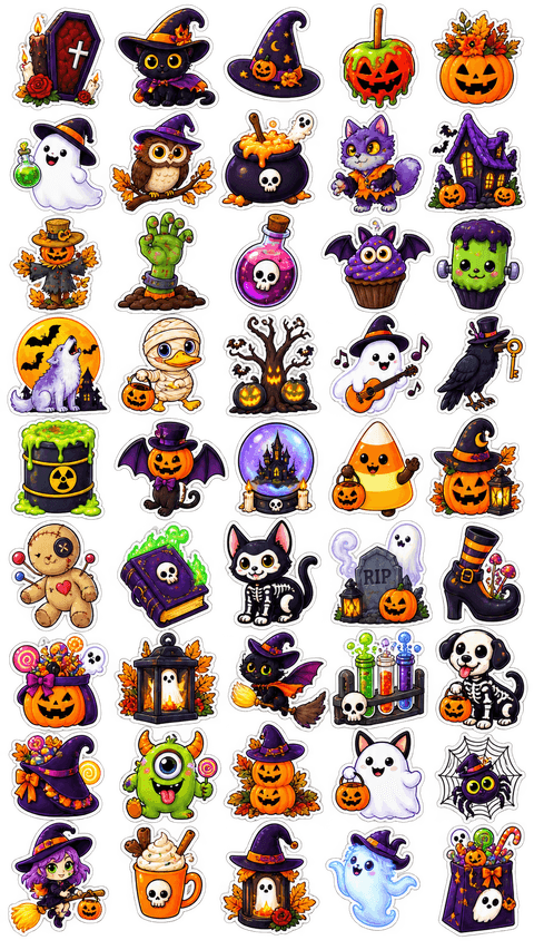 Halloween sticker sheet 5