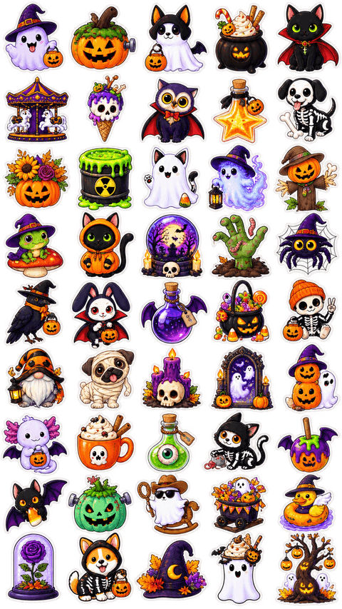Halloween sticker sheet 7