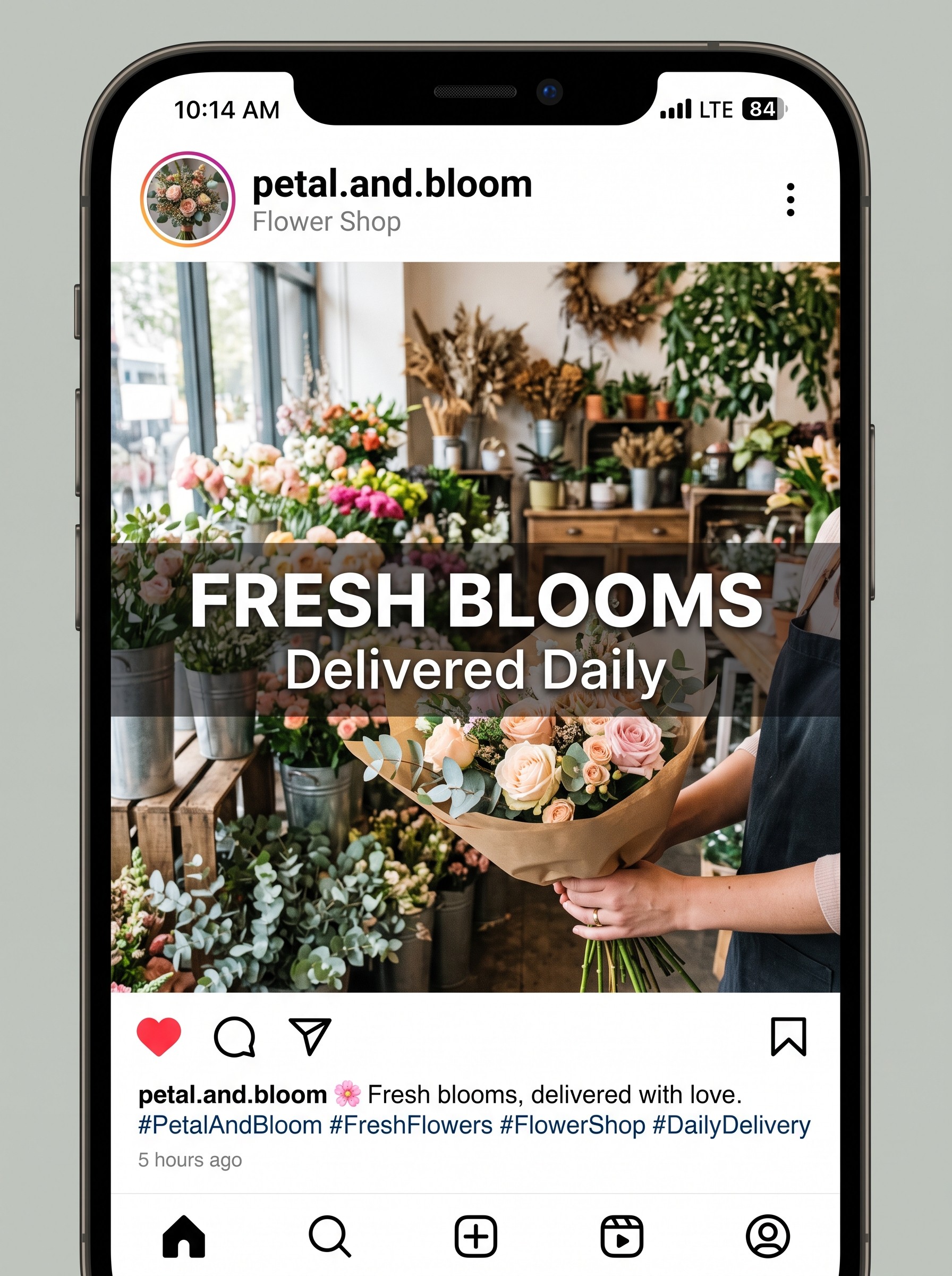 Example post — flower shop